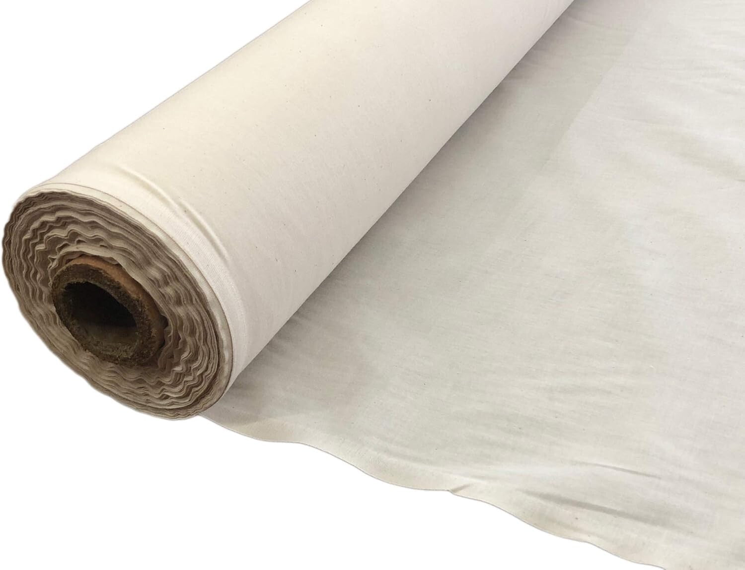 Continuous Length 60" Natural Cotton Muslin, Perfect for Fashion & Home Projects