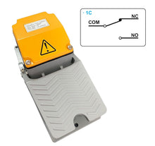 Load image into Gallery viewer, Momentary ON/OFF Foot Switch, 250VAC, Aluminum Cast for Versatile Machinery