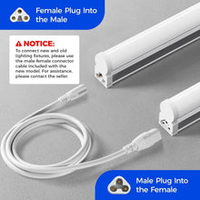 Load image into Gallery viewer, Energy-Efficient 12-Pack 4FT T5 LED Shop Lights - 20W, Indoor Use, 2200lm