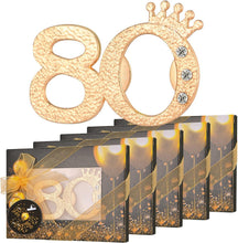 Load image into Gallery viewer, Glamorous Gold and Black Bottle Openers - 50 Packs for 80th Anniversary Parties