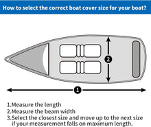 Load image into Gallery viewer, Durable UV Resistant Boat Cover 17'-19' - Fits Fishing, Ski, and Runabout Boats