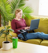 Load image into Gallery viewer, WorkEZ Portable Laptop Stand with Cooling Feature - Adjustable Height Desk Riser