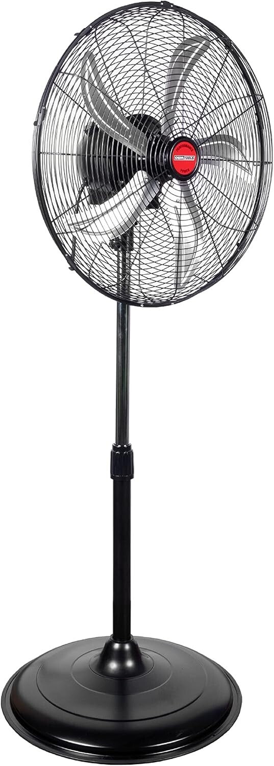 High-Efficiency 20" Oscillating Fan with 4500 CFM Airflow for Large Spaces