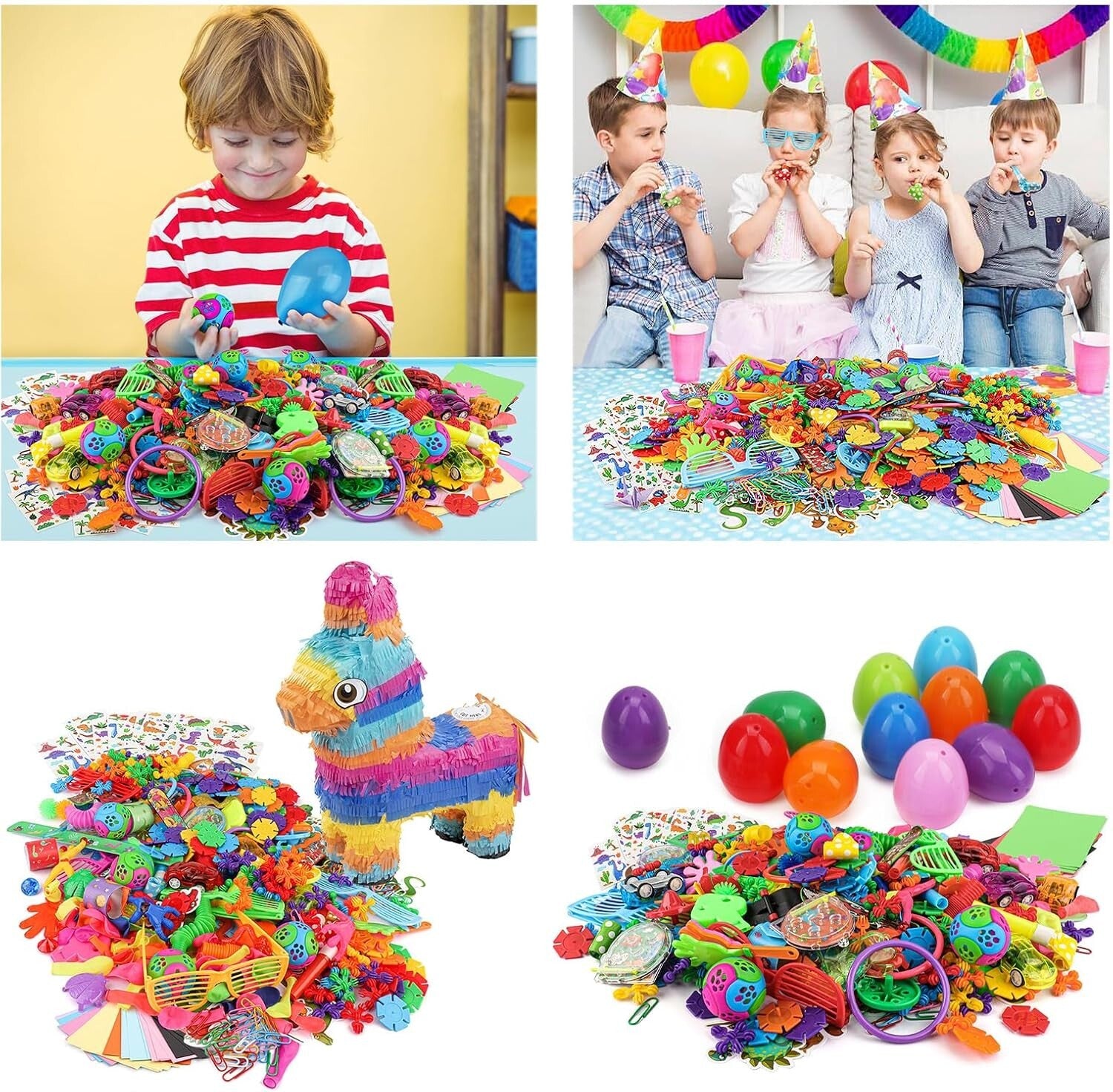 Diverse 1000PCS Toy Assortment for Ages 3-12 - Perfect for Parties and Events