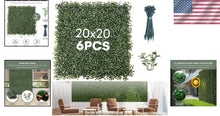 Load image into Gallery viewer, Durable Greenery Backdrop Panels 20"x20" - Perfect for Events &amp; Home Decoration