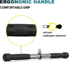 Load image into Gallery viewer, Premium Heavy-Duty Gym Attachments: V Bar, Rotating Handle, and Tricep Equipment