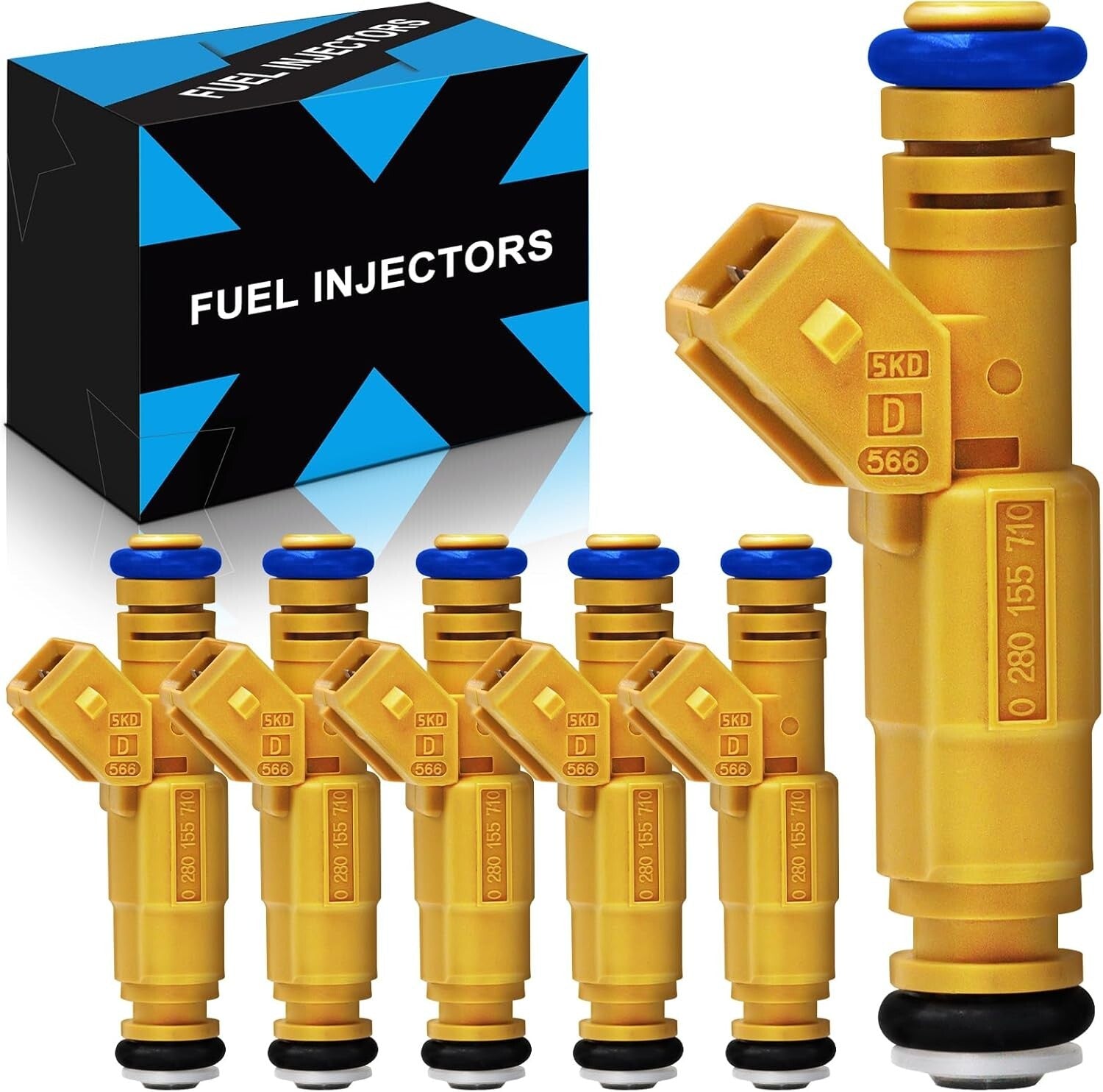 Advanced Fuel Injectors with O-Rings for Jeep 4.0L - Corrosion-Resistant (6 PCS)