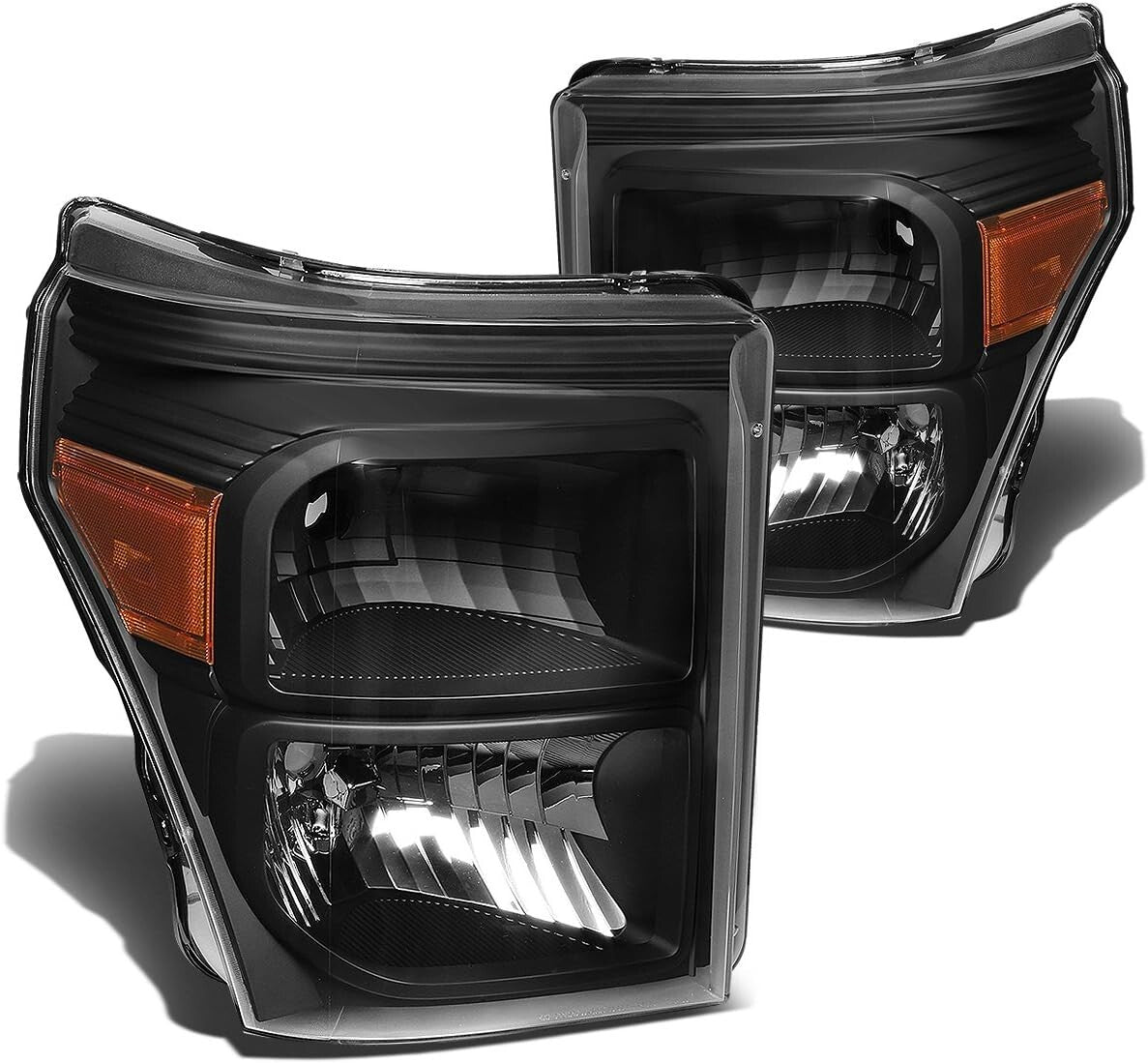 Clear Lens Waterproof Headlights for 11-16 Ford Super Duty - Easy Installation