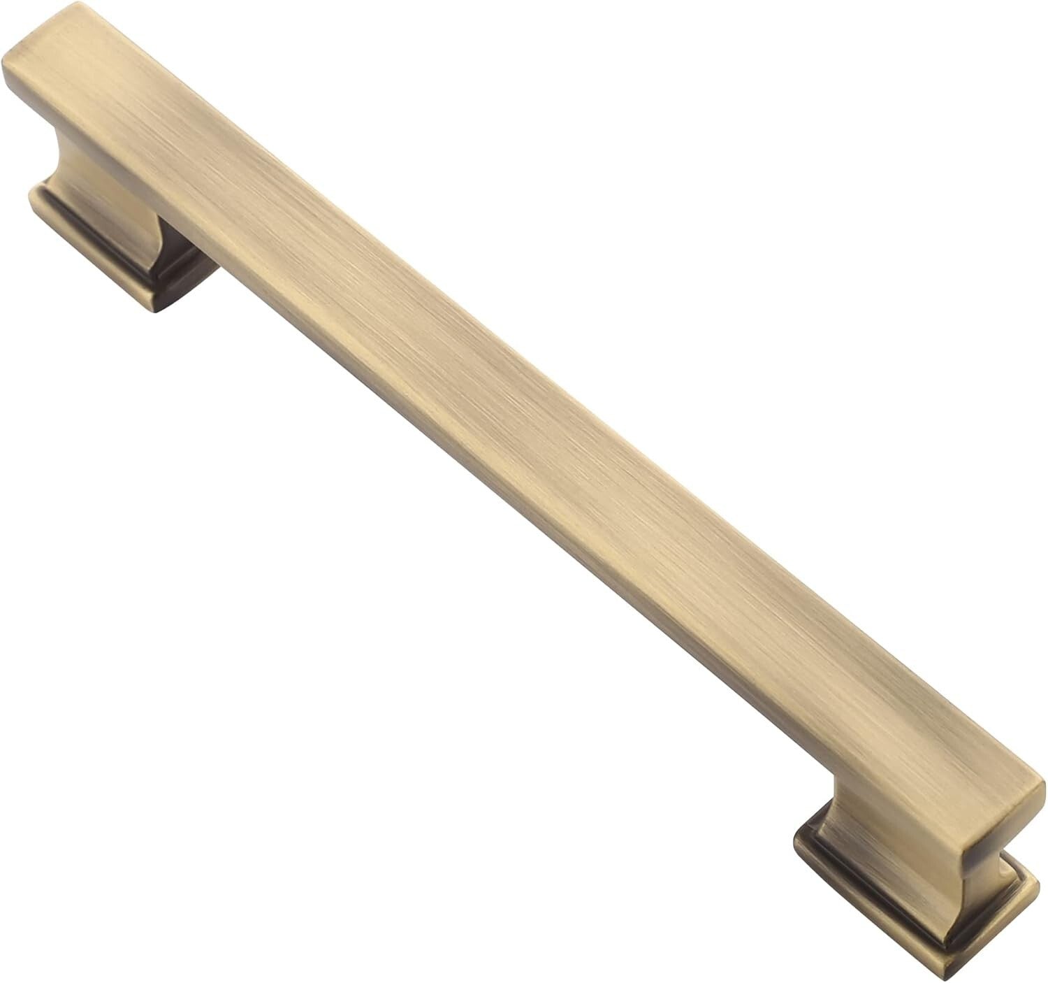 Sophisticated 10 Pack Antique Brass Cabinet Handles with Easy Install Feature