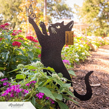 Load image into Gallery viewer, Charming 3-Pack Steel Cat Garden Decor for Cat Lovers - Outdoor Ornaments
