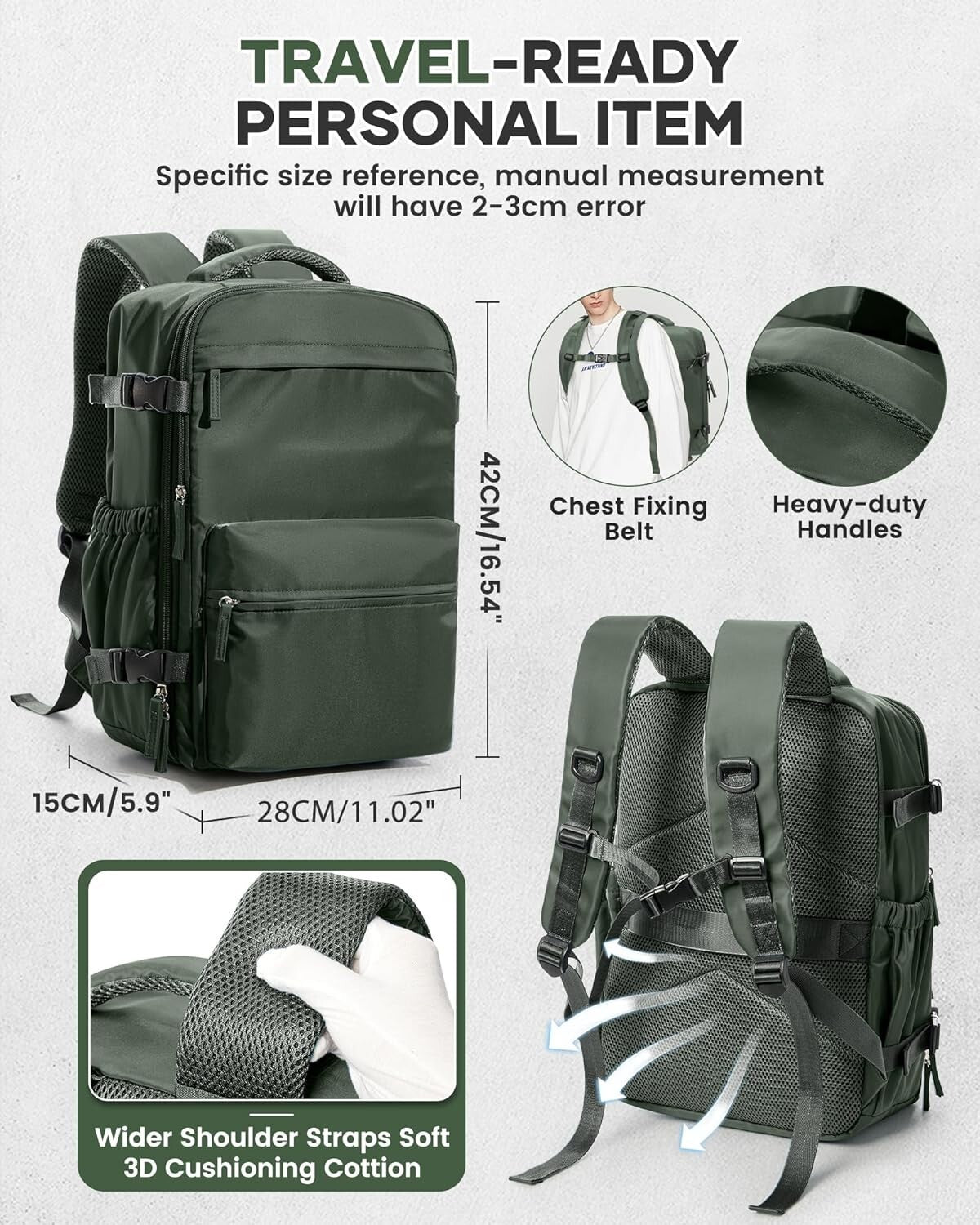Airback Portable Vacuum Travel Backpack - Efficient Compression and Organization