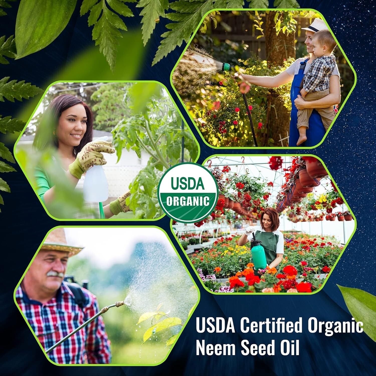 Exceptional Quality Organic Neem Oil - 1 Gallon Cold Pressed, Natural & Safe