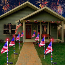 Load image into Gallery viewer, Bright &amp; Colorful Solar-Powered American Lights - Versatile 8 Pack for Holidays