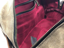 Load image into Gallery viewer, Versatile Unisex Waxed Canvas Dopp Kit with Leather Handle for All Essentials