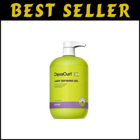 Moisturizing Curl Gel with Soft Hold | 946ml Non-Flake Formula & Frizz Control