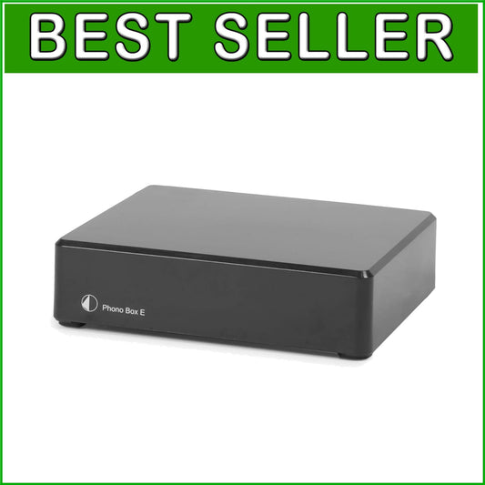 Black Phono Box E Preamplifier with Gold-Plated RCA - Optimal Sound Quality