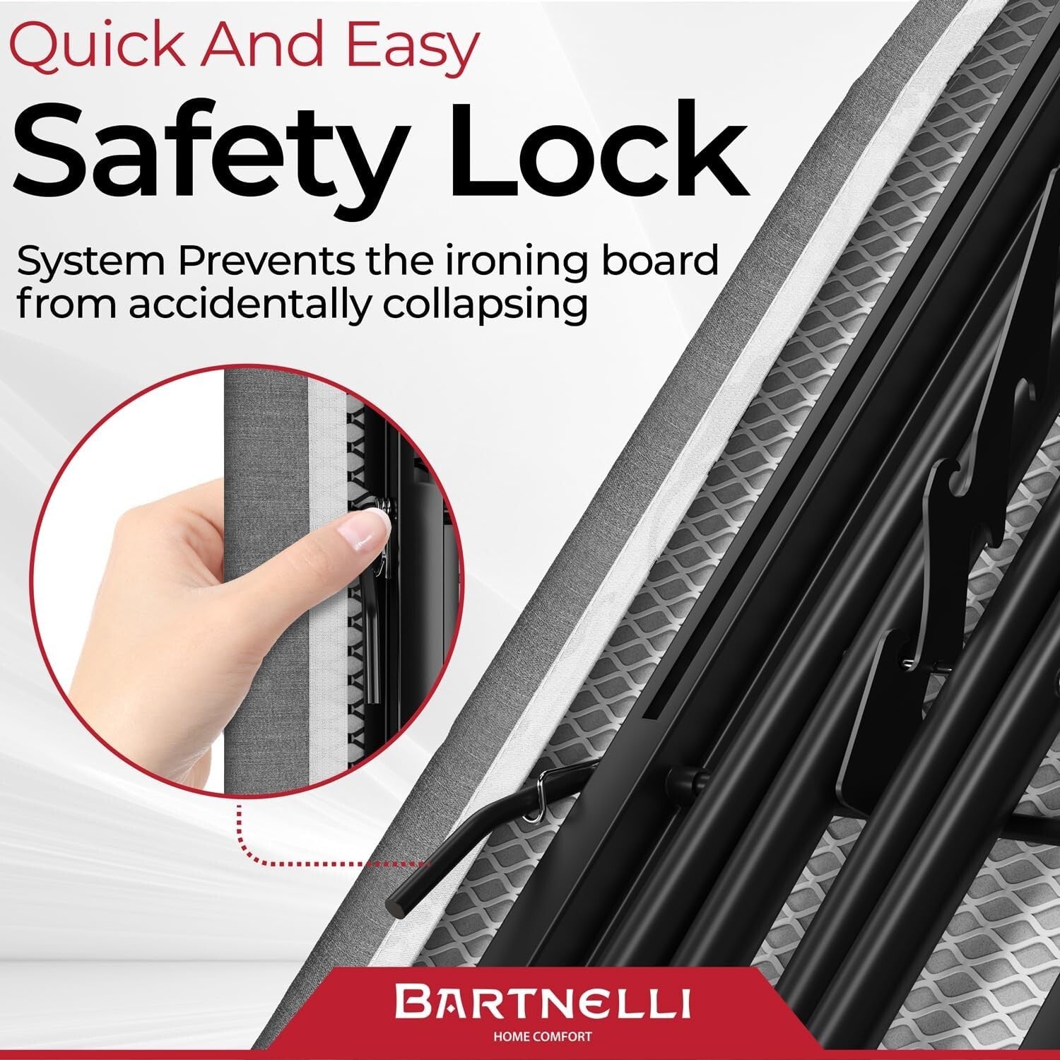 Elegant Adjustable Ironing Board with 4-Layer Cover - Perfect for Home or Dorm