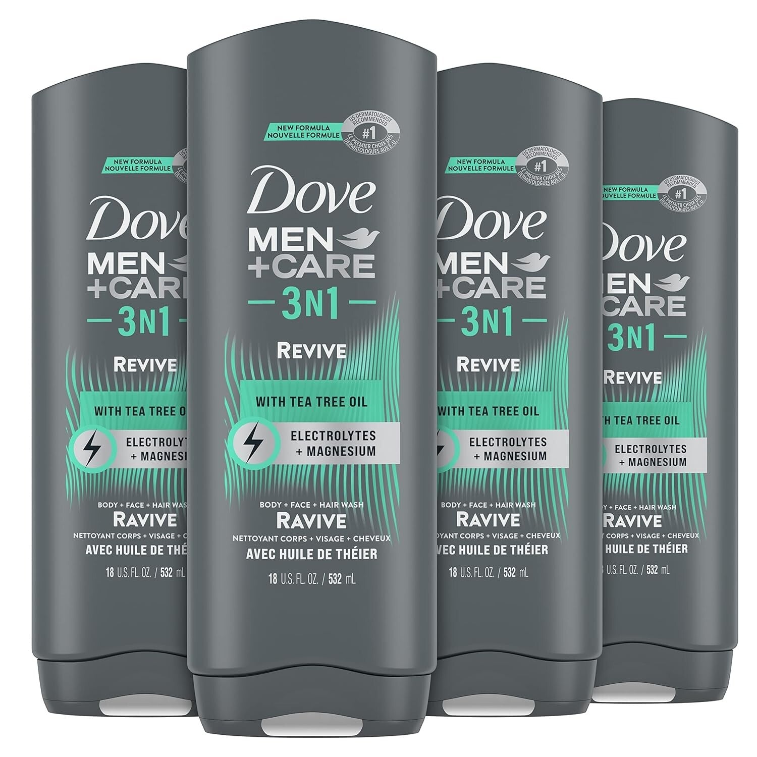 Dove Revive 3-in-1 Tea Tree Oil Body Wash – Cleanse, Hydrate in One Go