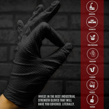 Load image into Gallery viewer, Maxx Strength Heavy-Duty Nitrile Gloves - 8 Mil Thick, Touchscreen Compatible