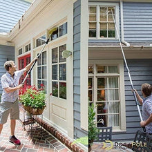 Load image into Gallery viewer, High Reach Extendable Pole 5-12 Ft with Window Squeegee &amp; Chenille Scrubber