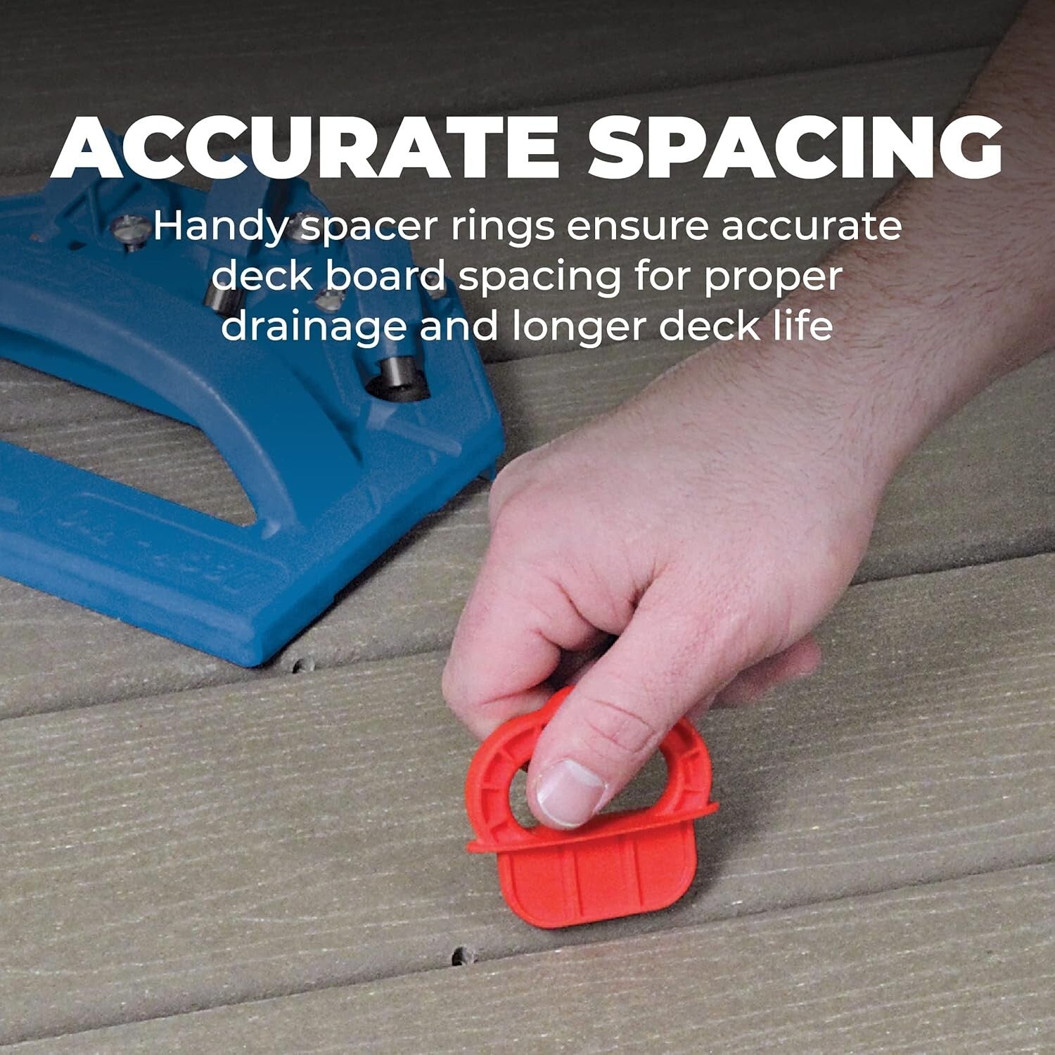 Accurate Deck Jig Tool Set with Drill Bits & Spacer Rings for Outdoor Projects