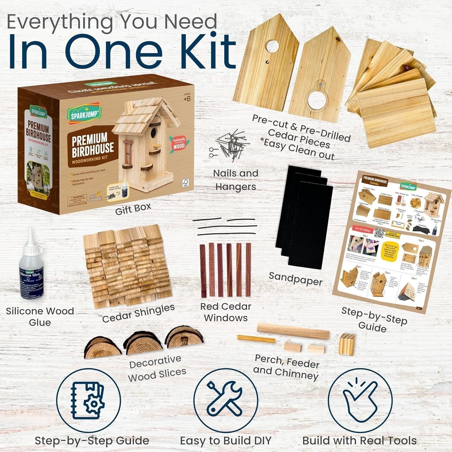 Family-Friendly Build-Your-Own Birdhouse Kit - Nurture Creativity Outdoors