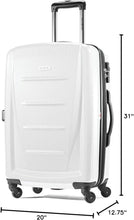 Load image into Gallery viewer, 28-Inch Polycarbonate Spinner Luggage with TSA Locks &amp; Stylish Brushed Pattern