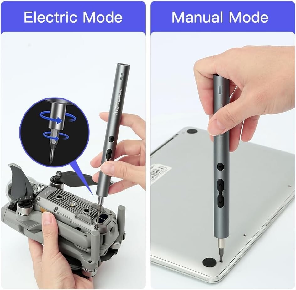 Portable Cordless Screwdriver Set with 100 Bits and Magnetic Tip - Handy Tool