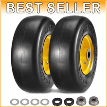 Load image into Gallery viewer, Universal 9x3.50-4 Flat-Free Tire Assemblies for Mowers &amp; Outdoor Equipment