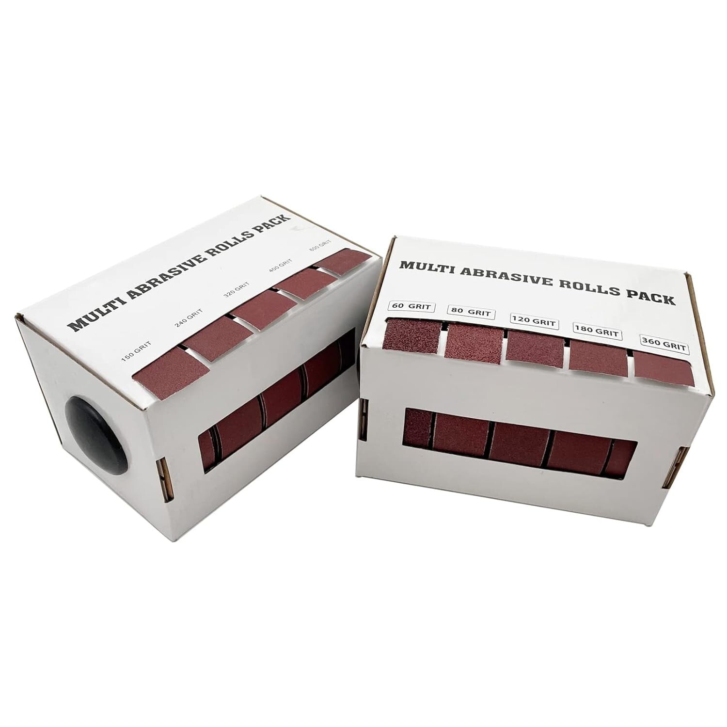 Comprehensive 10-Roll Emery Cloth Set with Dispenser for Metal, Wood, and More