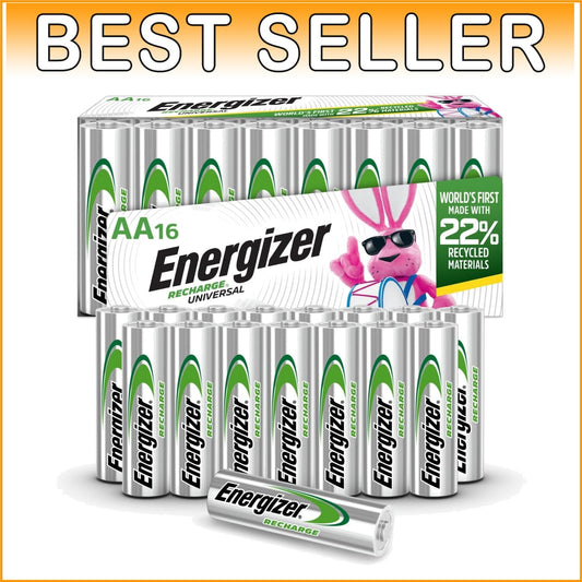 16 Count Rechargeable AA Batteries with Leak-Proof Design & 5-Year Lifespan