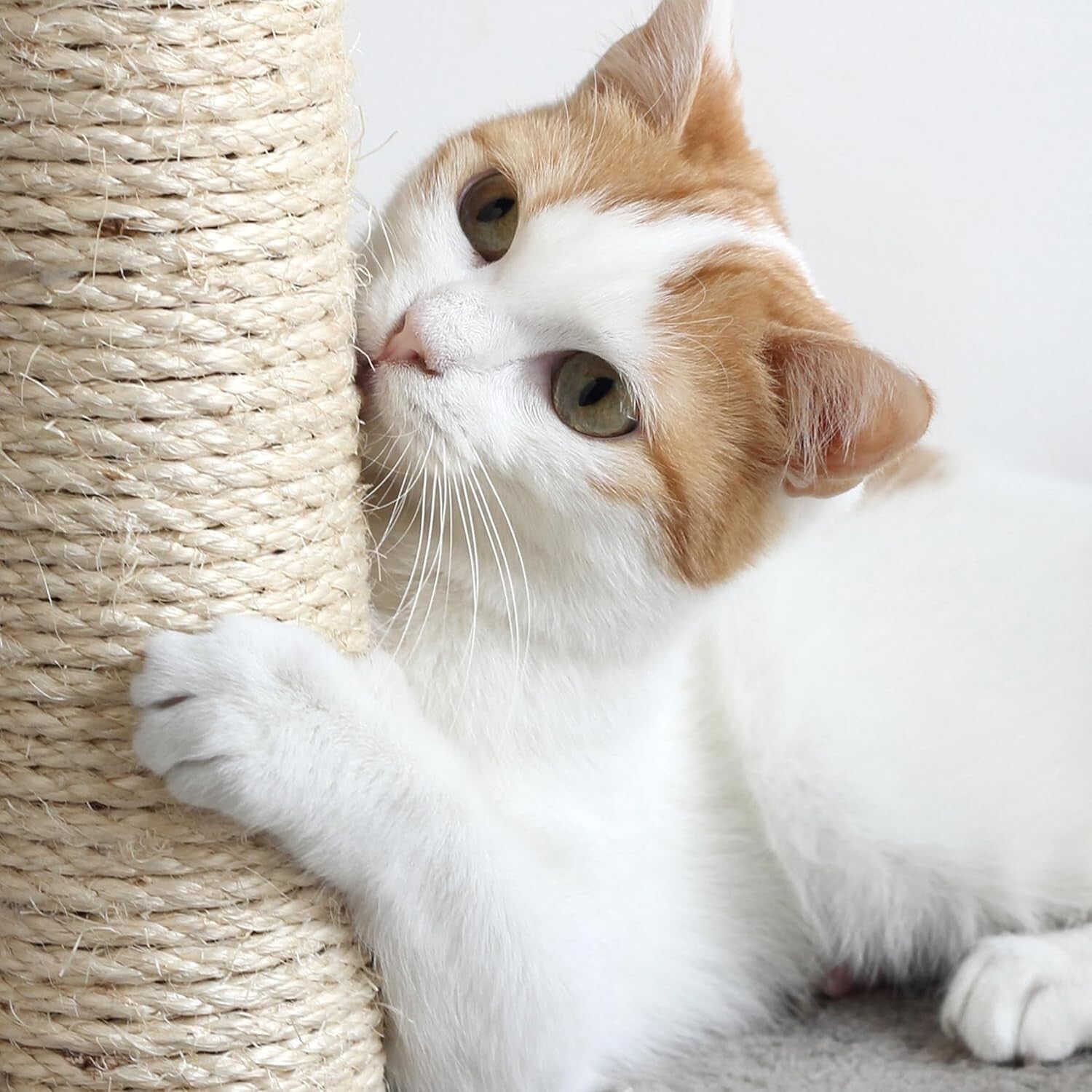 Deluxe Cat Tower with 4-Tier Levels, Plush Napping Spot, and Scratching Posts