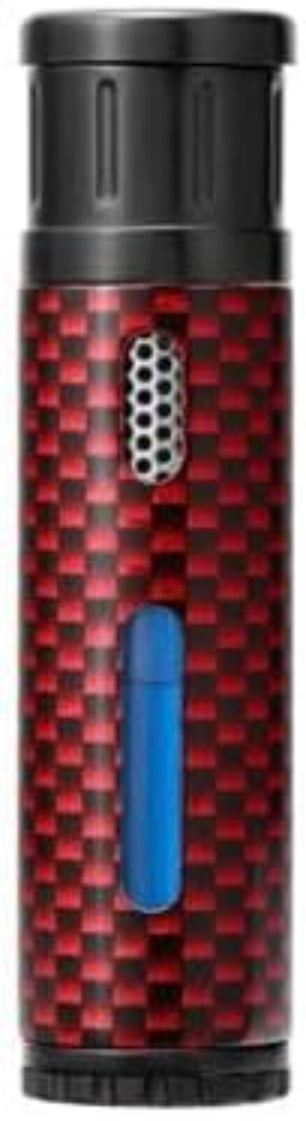 EVO Jet Flame Butane Lighter - Red Carbon Fiber - Windproof & Refillable Design