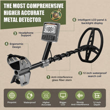 Load image into Gallery viewer, Sturdy Waterproof Metal Detector for Treasure Hunting: Adjustable 19"-59" Length