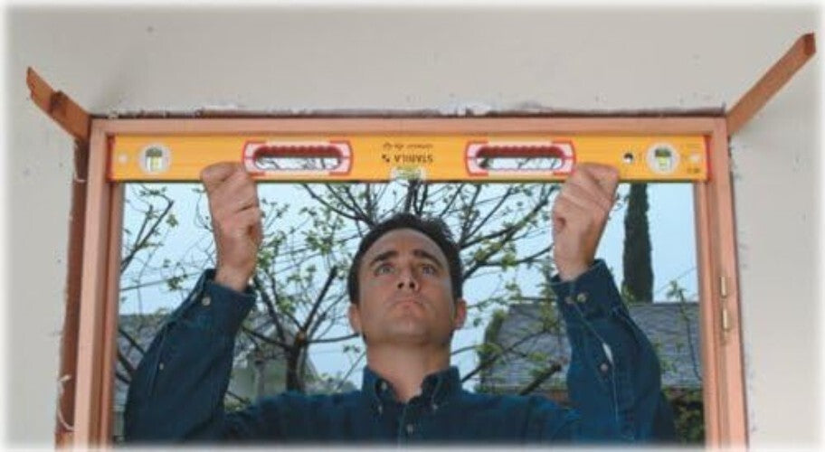 Lightweight Aluminum Level Set - 48-Inch & 16-Inch with Rubber Grip in Yellow