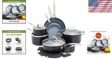 Load image into Gallery viewer, Valencia Pro 11-Piece Ceramic Nonstick Cookware Set - Induction &amp; Oven Safe