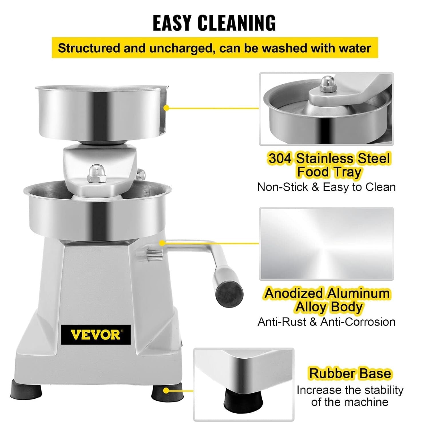 Easy-Clean 5-Inch Burger Press with 1000 Patty Papers for Restaurant & Home Use