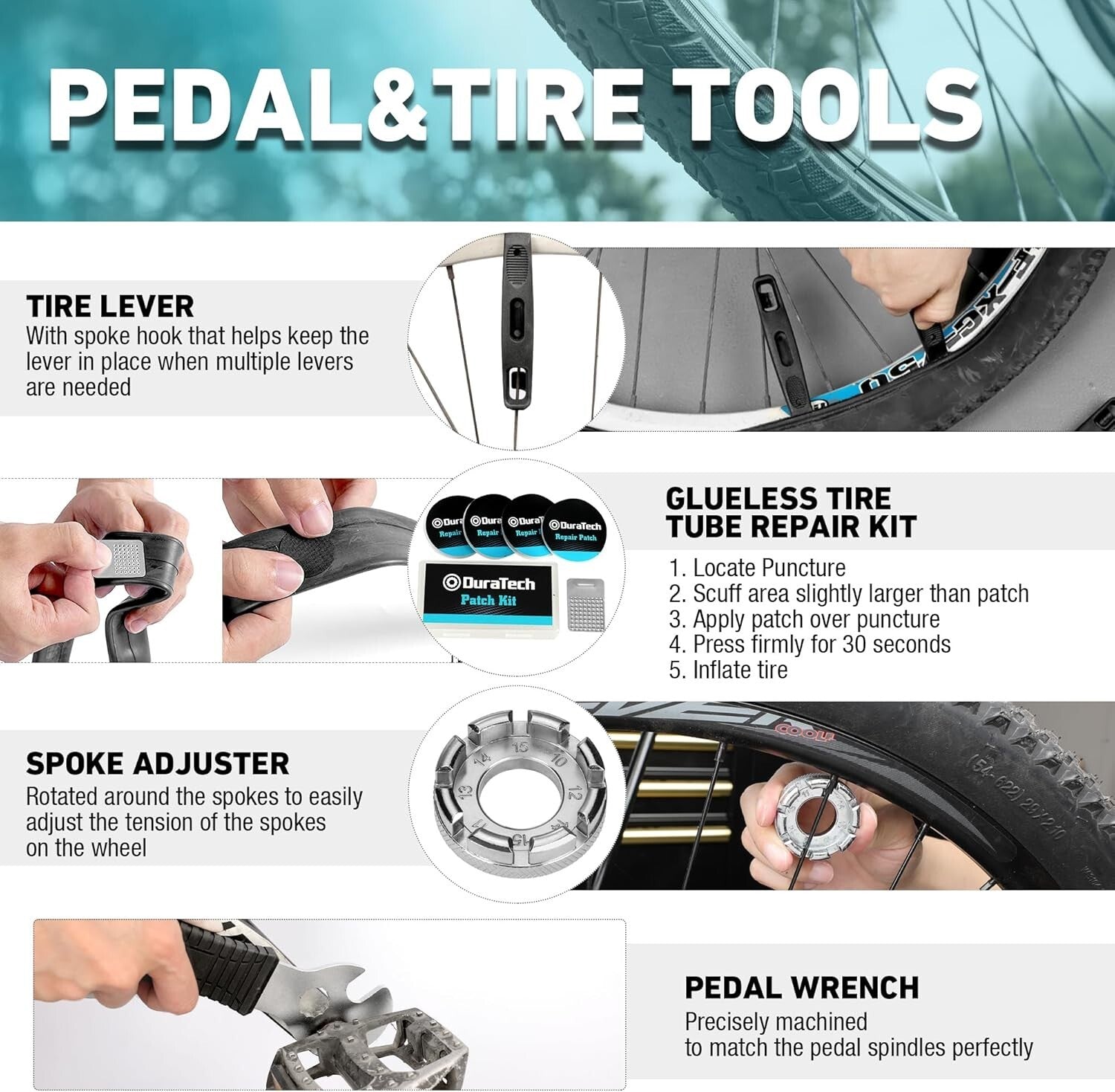 All-in-One 41-Piece Bicycle Tool Set - Designed for Easy Maintenance & Repairs