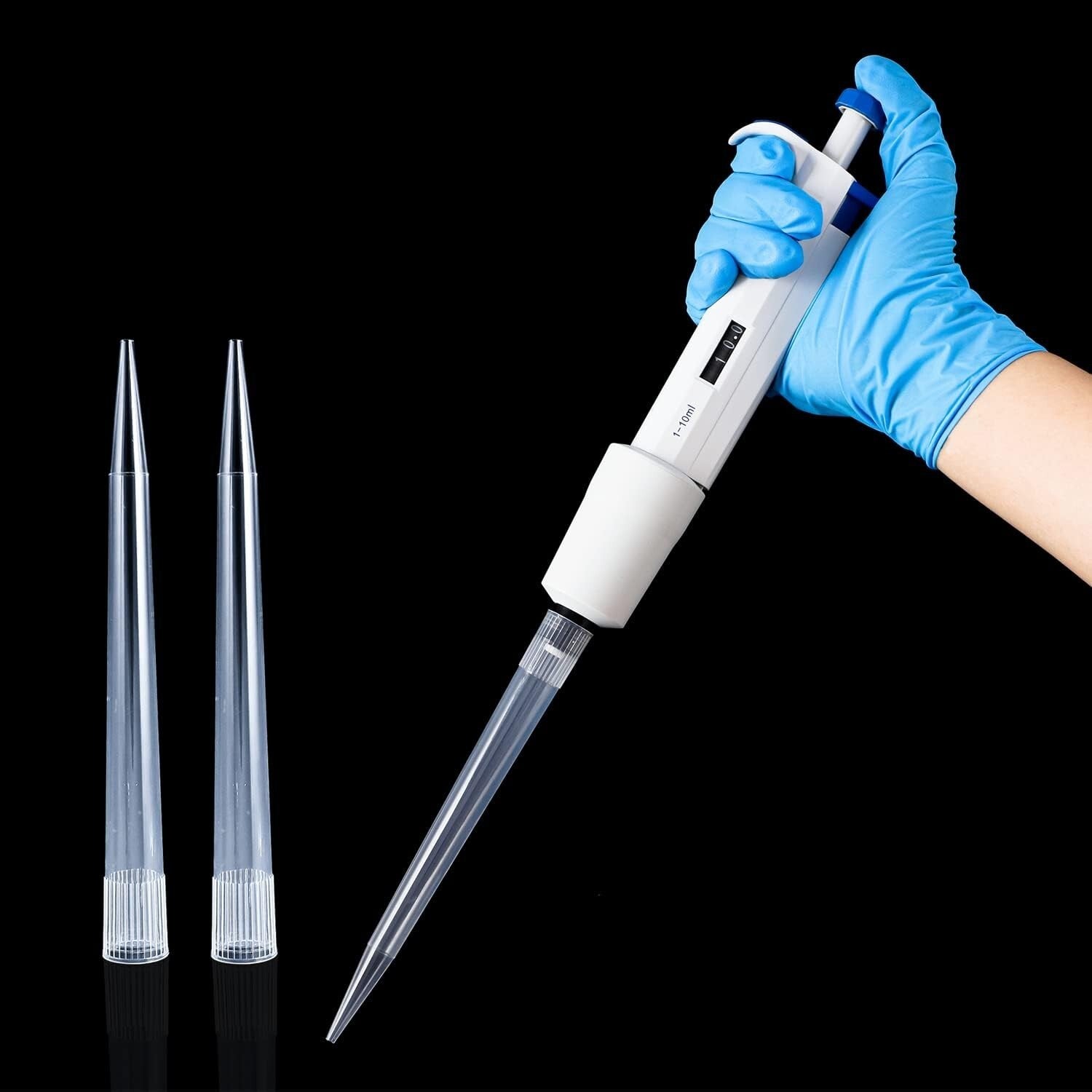 400pcs 10ml Pipette Tips with Smooth Surface, Ideal for Labs & Home Brew