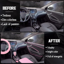 Load image into Gallery viewer, Fashionable Light Pink Car Accessories Bundle: Steering Cover &amp; Phone Holder