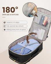 Load image into Gallery viewer, Black Business Weekender Backpack with 18 Inch Laptop &amp; Organizational Cubes