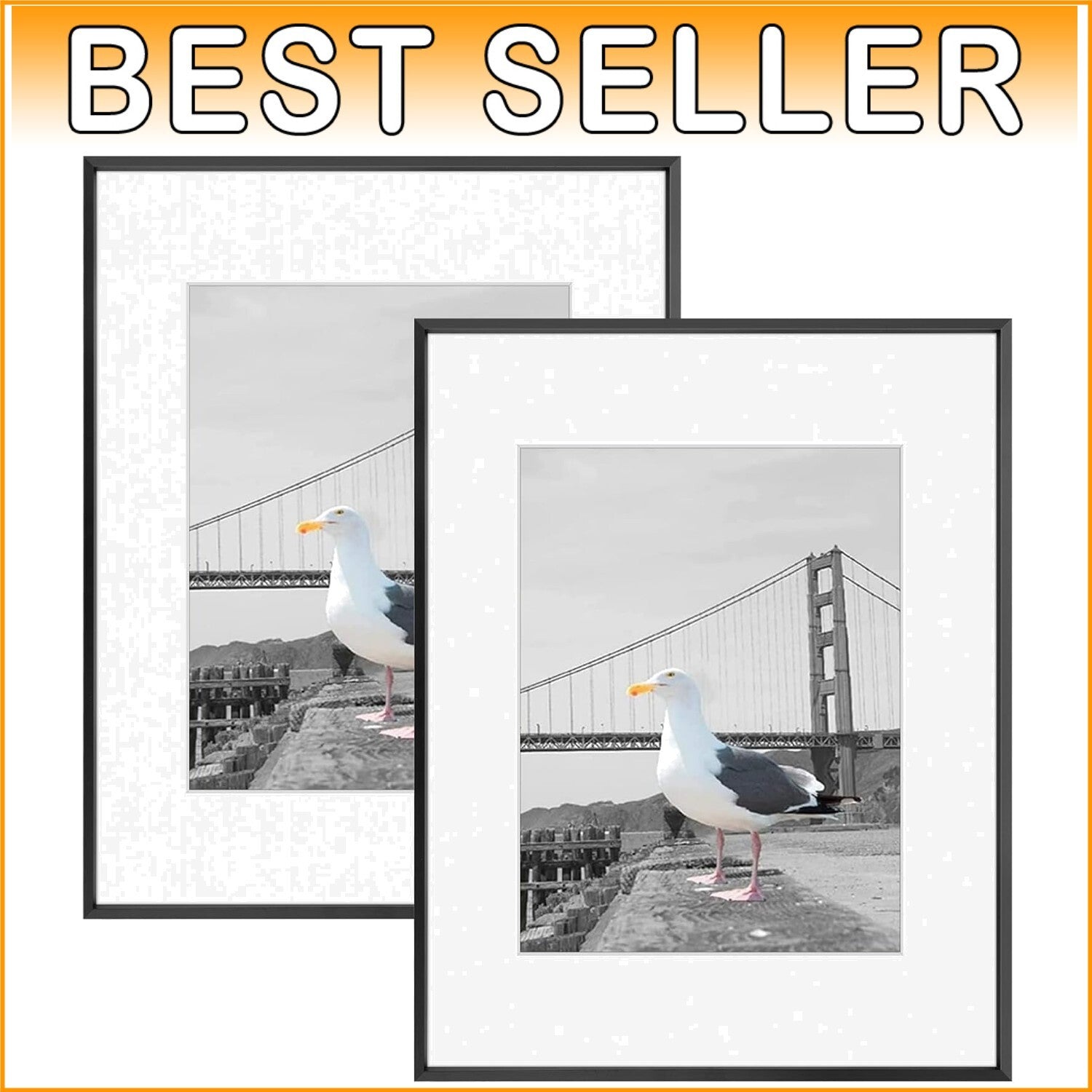 Durable 16x20 metal Picture Frames with 11x14 Mat - Perfect for Home and Gifting