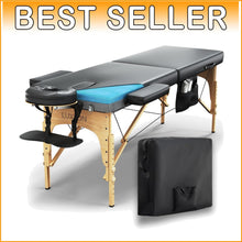 Load image into Gallery viewer, Foldable Massage Bed with Memory Foam Comfort - Complete with Carrying Case