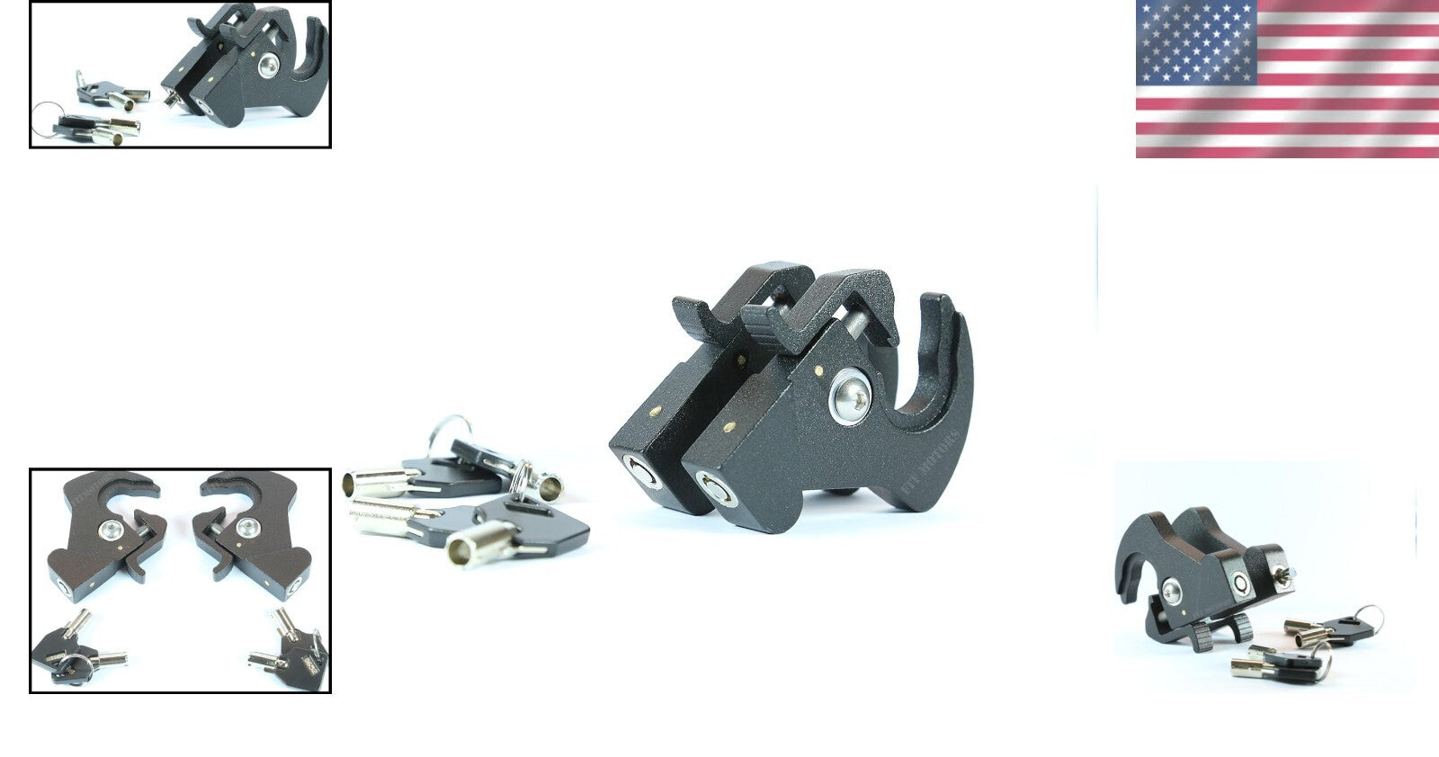 Advanced Black Locking Latches for Harley Sissy Bars - Total Security Solution