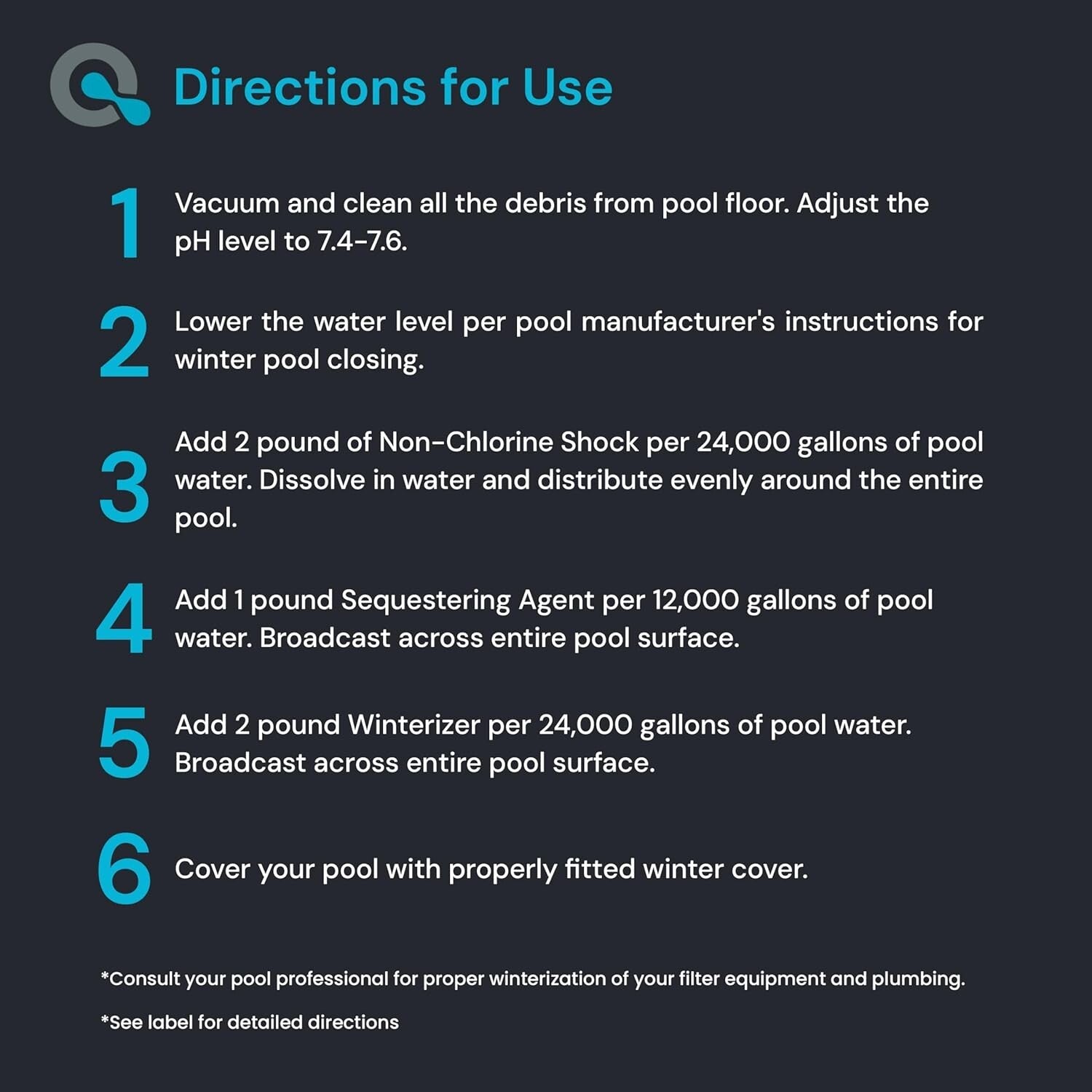 Essential 3-Part Winter Pool Closing Kit - Maintains Water Quality & Clarity