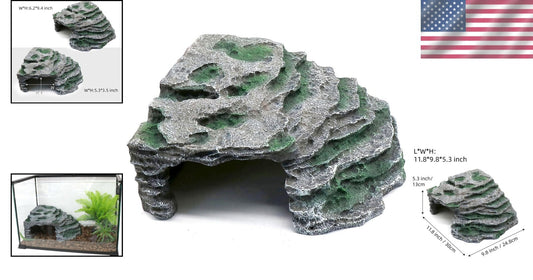 Multi-Purpose Reptile Basking Hideout - Large Rock Formation for Bearded Dragons