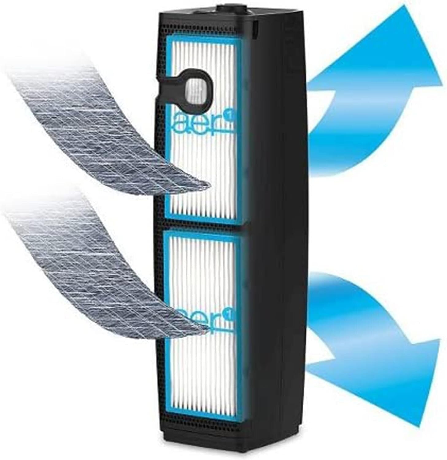 Elegant Tower HEPA Air Purifier with Visipure Filter - 2 Micron Dust Capture