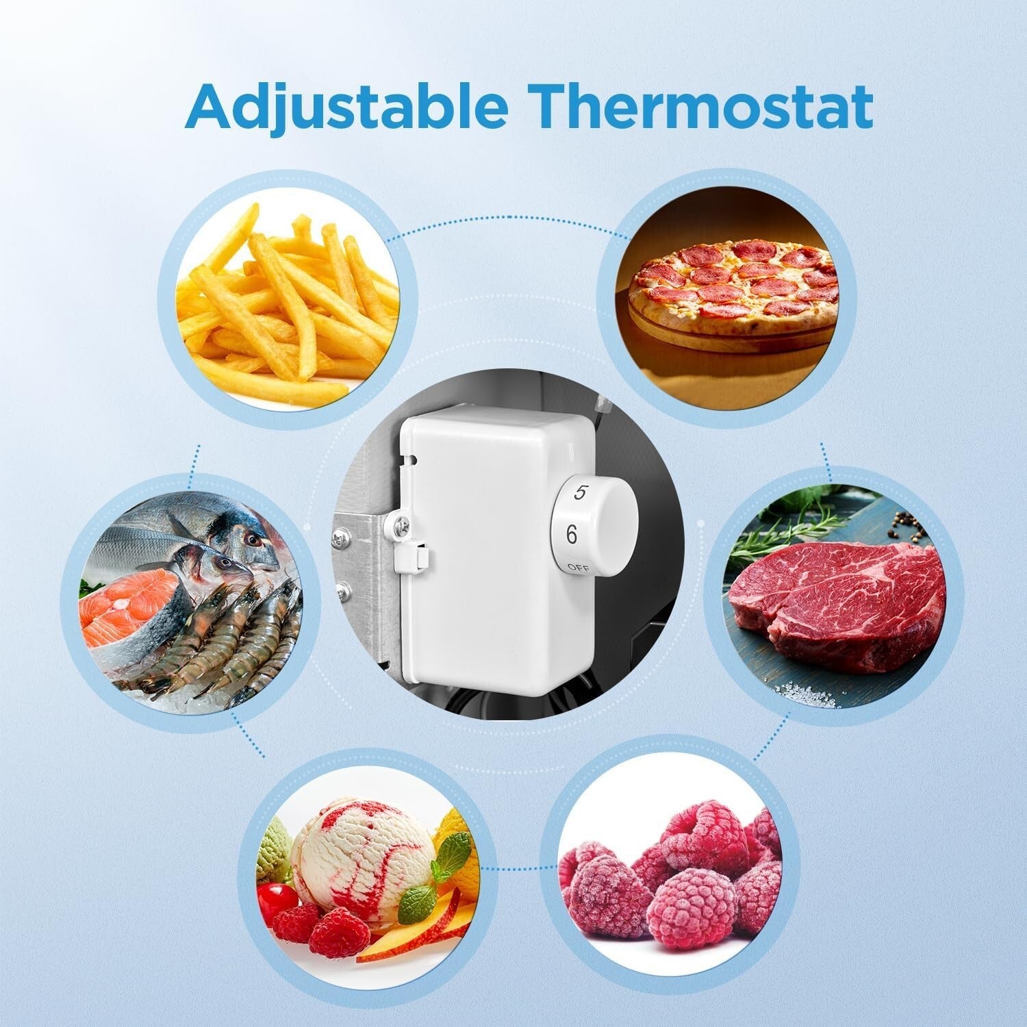 Stainless Steel Upright Freezer, 3.0 Cubic Feet - Space-Saving, Energy Efficient