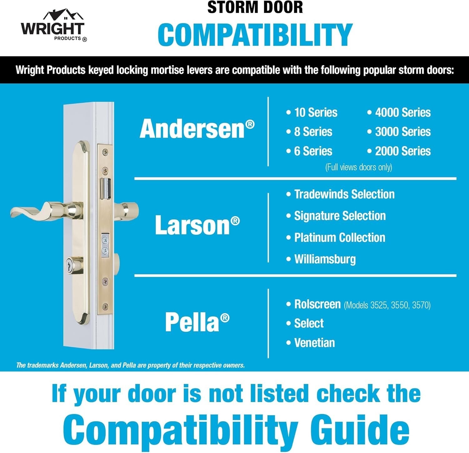 Durable Mortise Keyed Lever Latch & Deadbolt in Polished Brass Finish