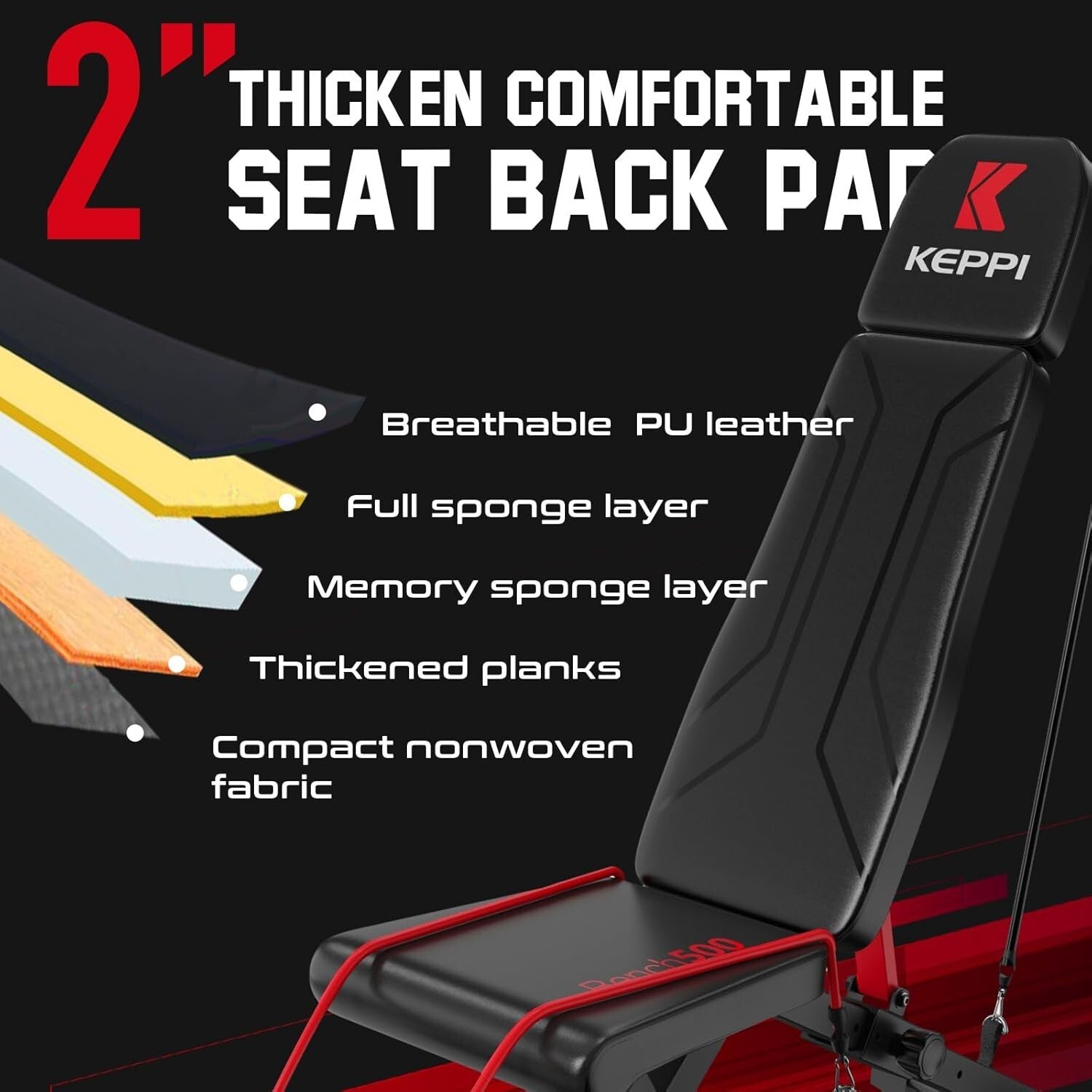 900LB Adjustable Weight Bench - Foldable Incline/Decline for Full Body Workout